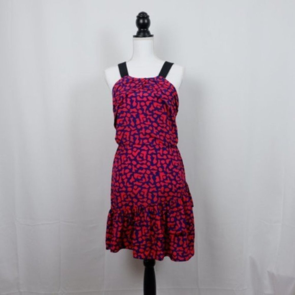 Sandro Paris Geometric Abstract Print Mini Dress